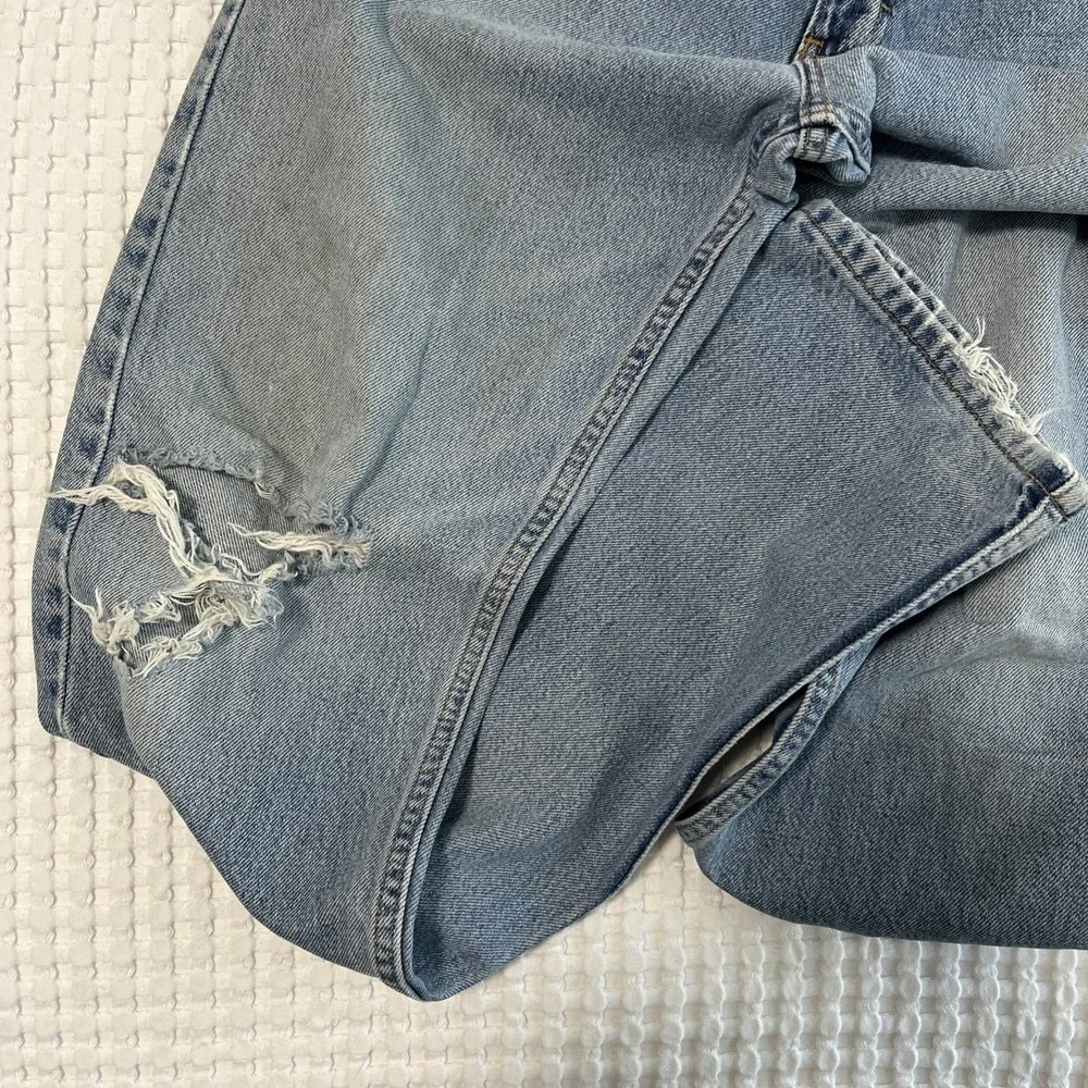 Urban Pipeline Y2K Destroyed Distressed Grunge Light Wash Men's Jeans — 32x34